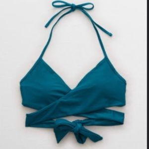 American Eagle Wrap Scoop Bikini Top